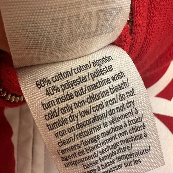 Victoria’s Secret Wisconsin Badgers Women’s  XS Zip-Up Hoodie Pink 5th & Ocean - Picture 9 of 10